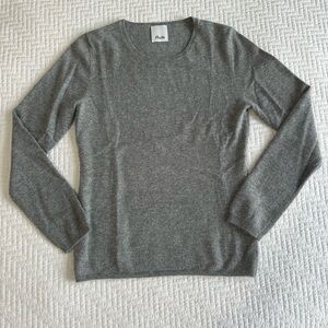 Allude Grey Cashmere Sweater Size L